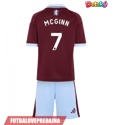 Lacne Dětský Futbalové dres Aston Villa John McGinn #7 2026-27 Krátky Rukáv - Domáci (+ trenírky)